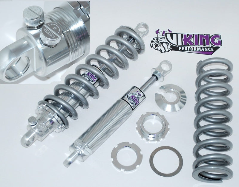 1968-1971 Ford Torino (Excl. Wagon) Viking Double Adjustable Front Coil Over Kit for Standard Ride Height (Factory-1.5" Drop)