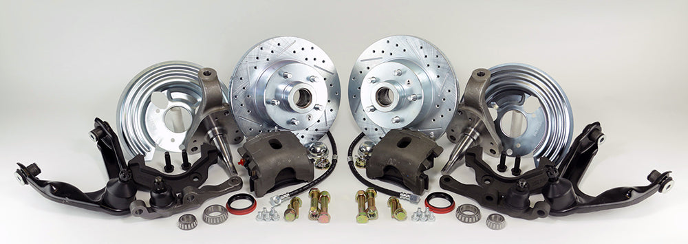 1960-76 MOPAR A-BODY (w/5 x 4 1/2" Bolt Circle) Legend Series HP Front Disc Brake Kit Front Wheel Kit