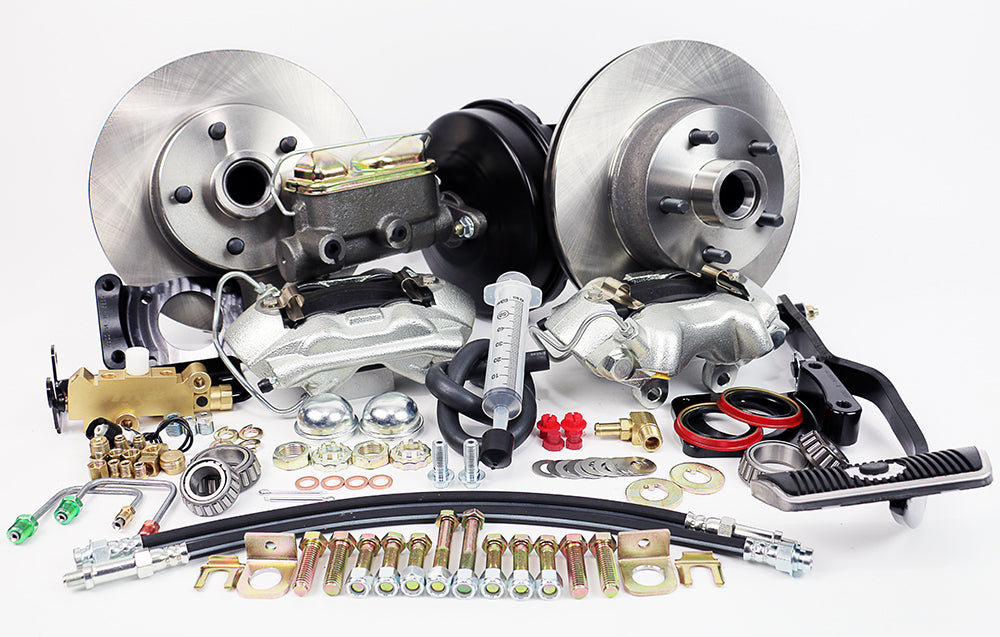 1967-69 MUSTANG , 67-69 MERCURY COUGAR, (w/Auto Trans) - 9" Single Diaphragm w/1" Dual Reservoir Master Legend Series Front Disc Brake Kit Power Brake Kit