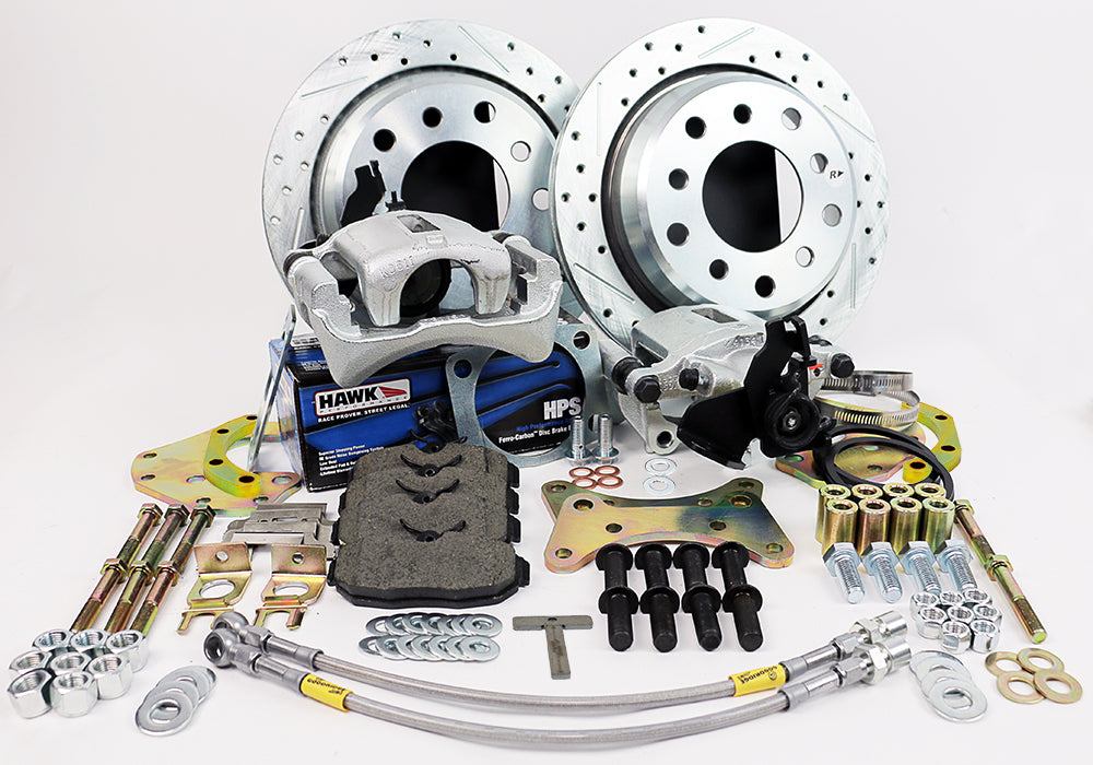 1957-86 FORD F100 & F150 PICK UP (w/ 1/2" Flange Bolts on Rear Axle) Legend Series HP Rear Disc Brake Kit Rear Wheel Kit