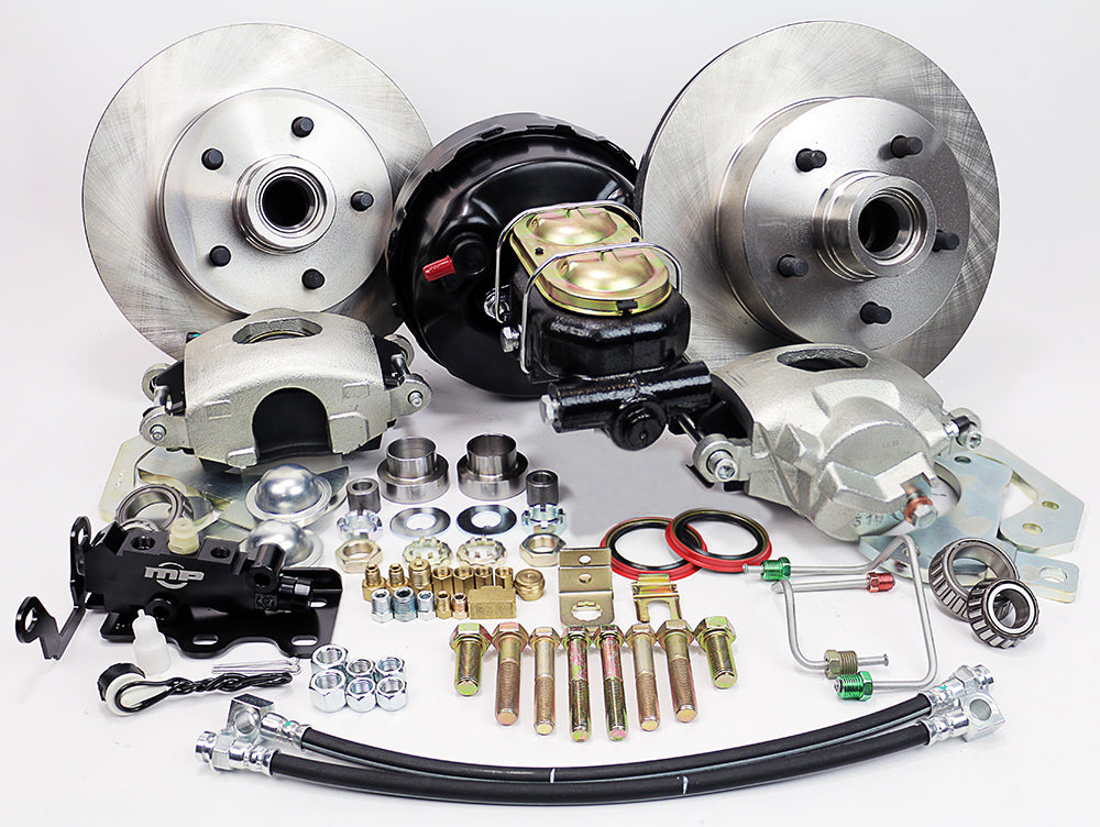 1959-64 PONTIAC CATALINA & BONNEVILLE, 62-64 GRAND PRIX (w/ 5" Bolt Circle)(w/OE Power Brakes) Legend Series Front Disc Brake Kit Power Brake Kit