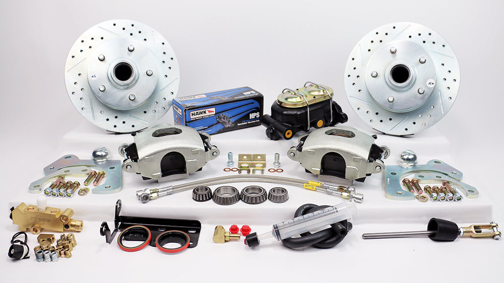 1959-64 CHEVROLET FULL SIZE IMPALA, BEL AIR, BISCAYNE Legend Series HP Front Disc Brake Kit Manual Brake Kit