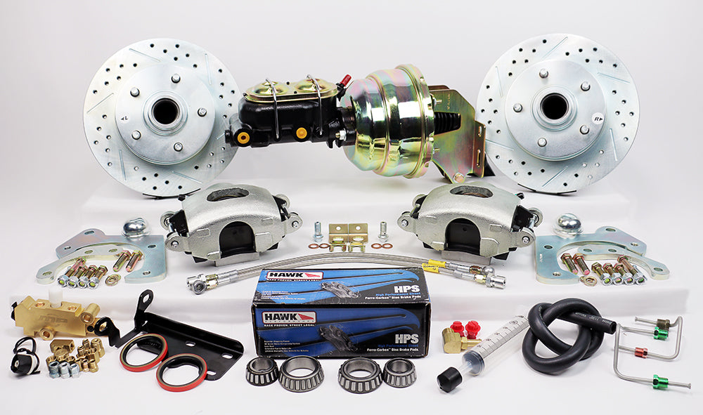 1959-64 CHEVROLET FULL SIZE IMPALA, BEL AIR, BISCAYNE Legend Series HP Front Disc Brake Kit Power Brake Kit