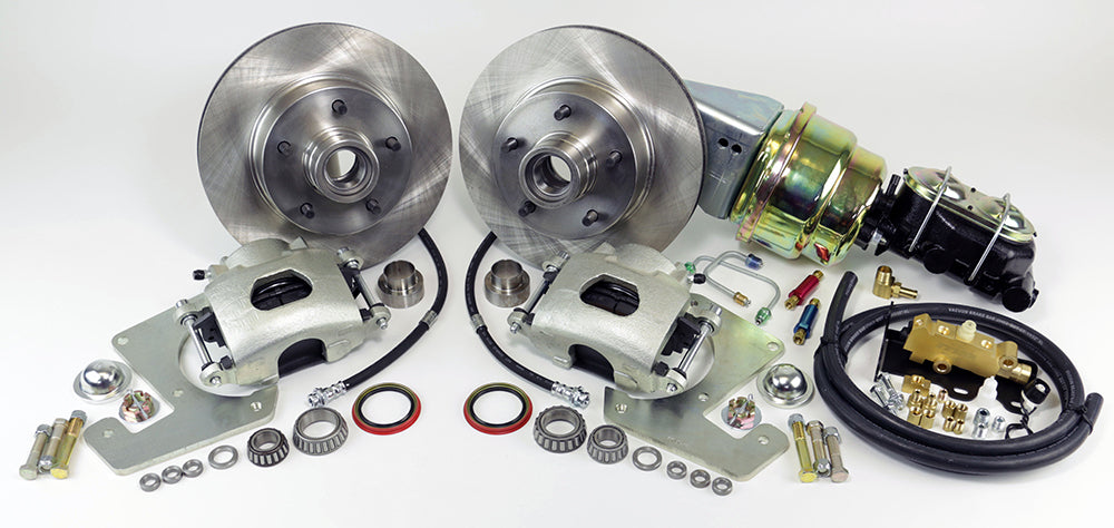 1955-59 CHEVROLET 1/2 TON 3100, GMC APACHE (5 x 4 3/4" Bolt Circle) Legend Series Front Disc Brake Kit Power Brake Kit