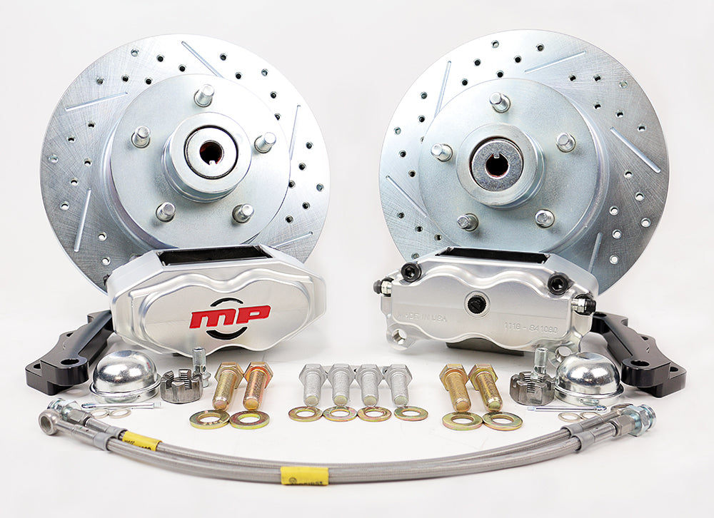 1970-72 MOPAR E-BODY, 65-72 MOPAR B-BODY (w/OE Drum & OE Manual Brakes) Rallye Series Front Disc Brake Kit Power Brake Kit