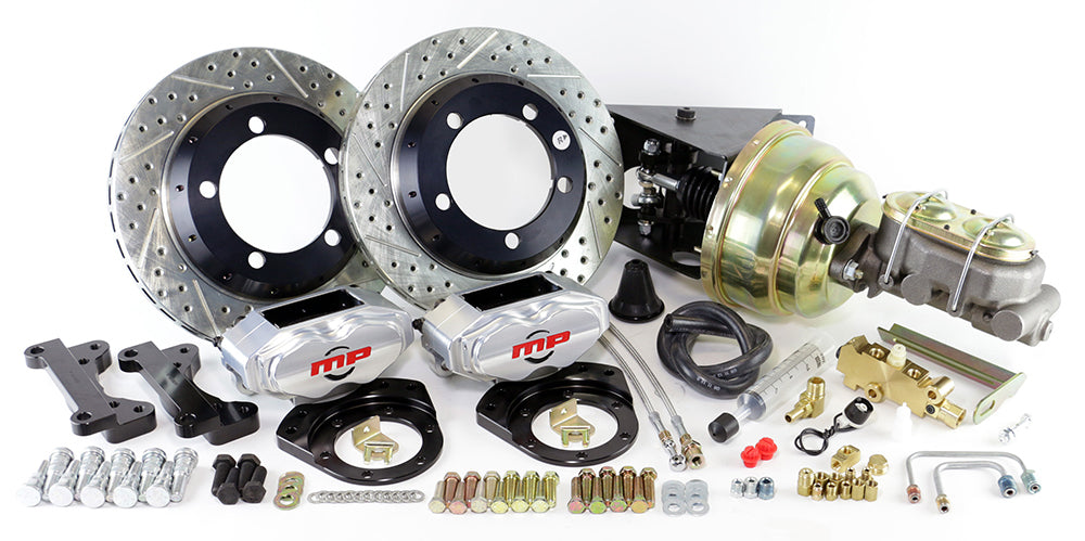 1966-75 FORD BRONCO (w/OE Drum Brakes) Rallye Series Front Disc Brake Kit Power Brake Kit