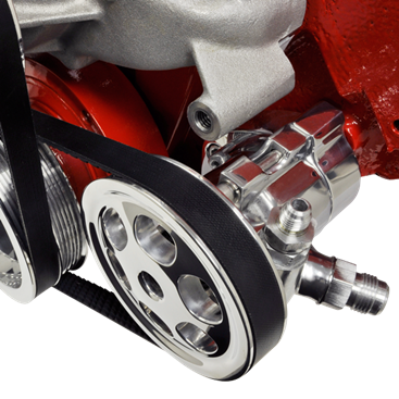 Billet Aluminum Big Block Chevy P.S. Bracket & Pulley Kit, Long Pump, Type 2 GM