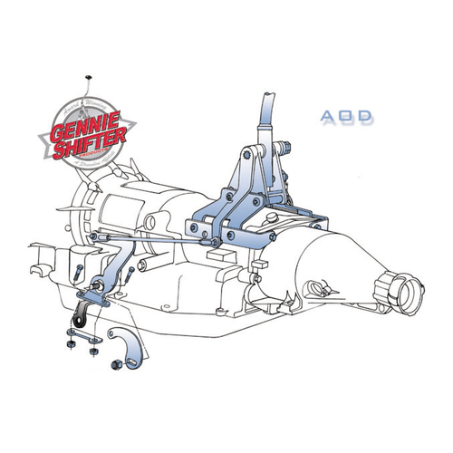 Gennie Shifter Ford AOD Shifter Mounting Kit