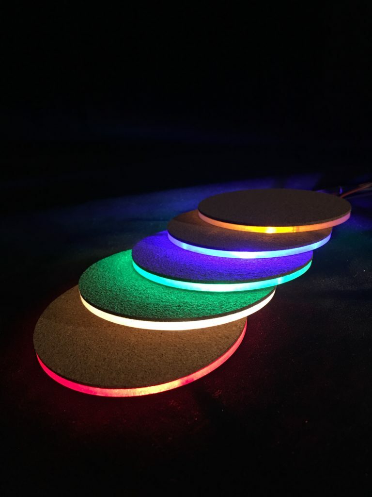 Watsons 3 1/4″ Drop in Illuminated Disc for Cup Holders (Pair)