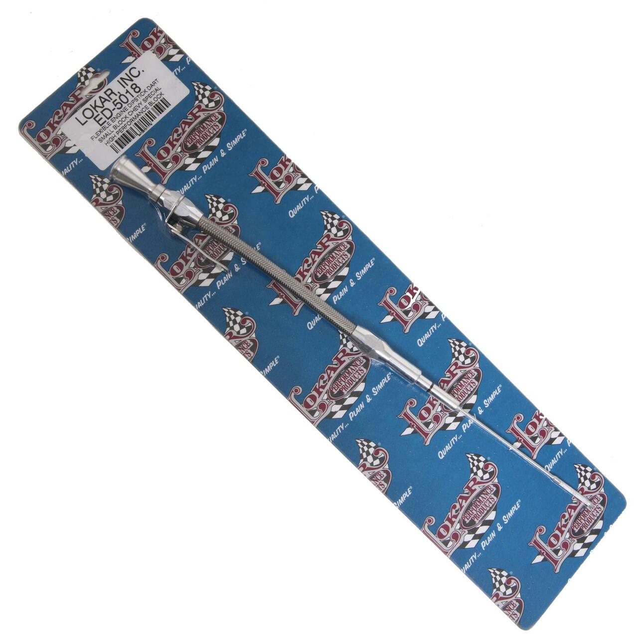 Lokar Flexible Engine Dipstick Dart Small Block Chevy (SHP)