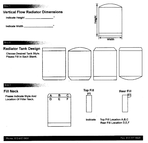Custom Aluminum Vertical Flow Radiator