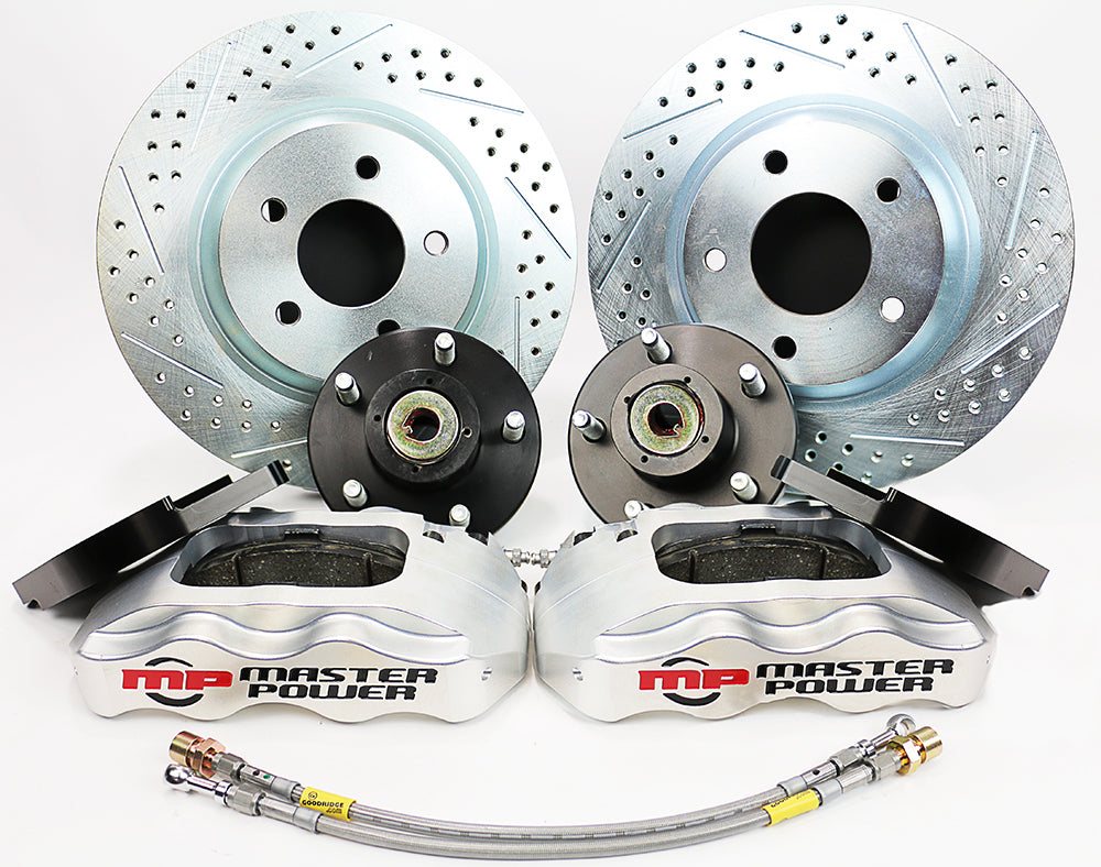 1979-86 MUSTANG w/SN95 SPINDLES Pro Driver Front Disc Brake Kit Front Wheel Kit