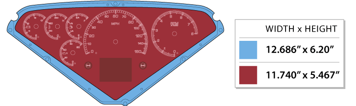 1955-59 Chevy Pickup HDX Instruments