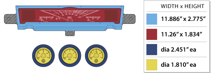 1961-62 Chevy Impala HDX Instruments