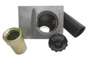 Fuel Door Kit, Flat Face, 45 Degree Box Enclosure