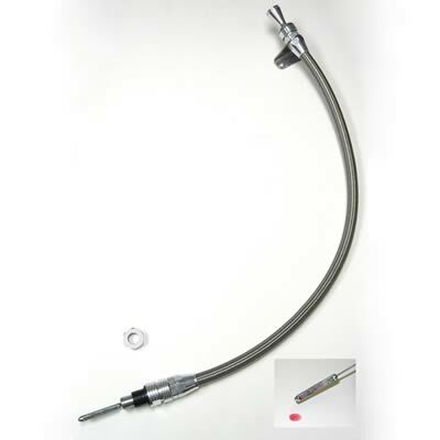 Lokar Anchor-Tight Locking Flexible Transmission Dipsticks TH350 & TH400 Firewall Mount