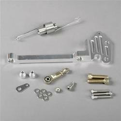 Lokar Billet Aluminum Throttle/Kickdown Bracket Kit For Barry Grant Six Shooter Small Block Chevy