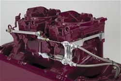 Lokar Billet Aluminum Throttle/Kickdown Cable Mounting Bracket For Edelbrock 4-Barrel Carburetors Bracket, Return Springs, & Progressive Linkage (6-3/8" to 6-3/4")