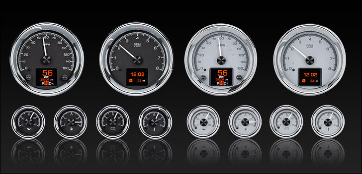 Dakota Digital Universal Six Gauge Round Analog HDX Gauges