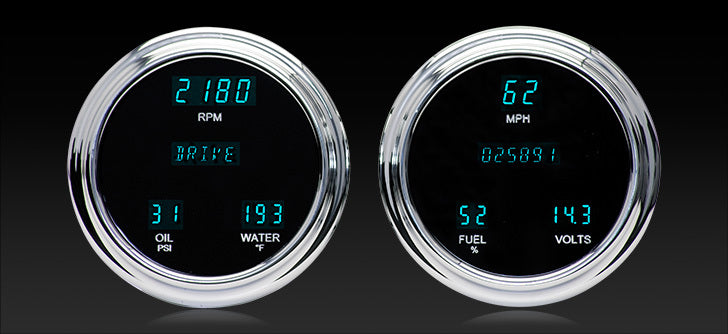 Dakota Digital Universal Dual 4.75" Round, VFD3 Instrument