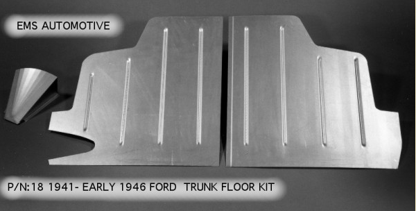 1941- Early 1946 Ford Coupe and Sedan Trunk Floor Kit