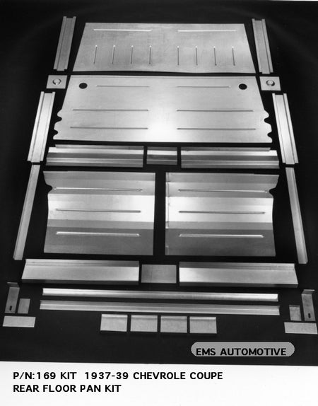 1937-39 Chevy Coupe Rear Floor Pan Kit