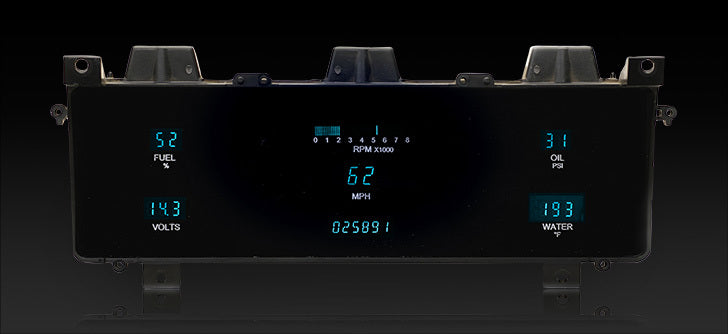 1986-91 Jeep Wagoneer and J Trucks Dakota Digital VFD3 Gauges