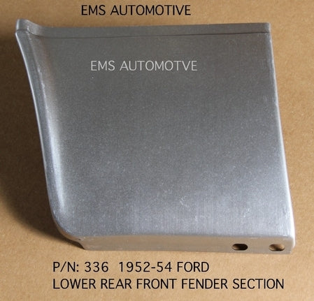 1952-54 Ford Rear Lower Front Fender Section