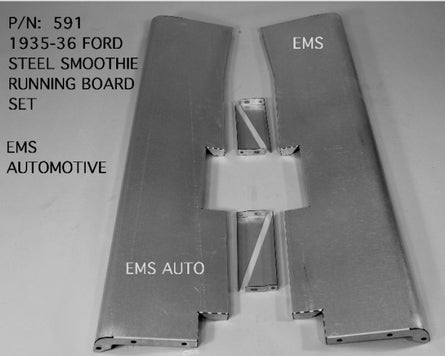 1935-36 Ford Car Running Boards (Pair)