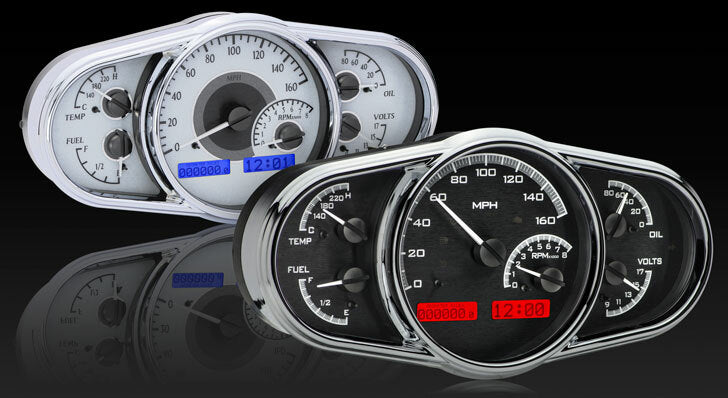 Dakota Digital Universal 5" x 10" Multi-Level Elliptical Analog VHX Gauges