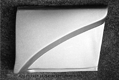 1937-38 Chevy Car Lower Cowl Patch Panel