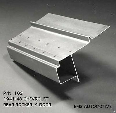 1941-48 Chevy 4 Door Rear Rocker Panel