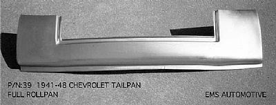 1941-48 Chevy Car Full Roll Tailpan