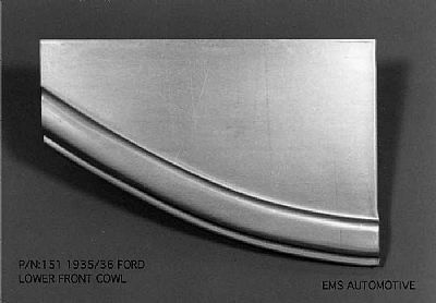 1935-36 Ford Car Lower Cowl Patch Panel (Pair)