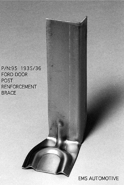 1935-36 Ford Car Front Door Post Reinforcements (Pair)