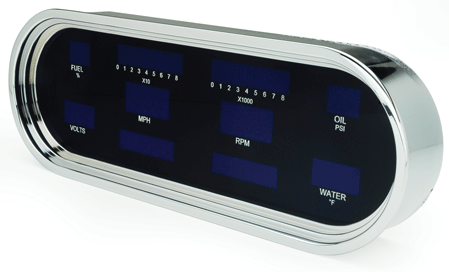 Dakota Digital Universal 4.25" x 12" Oval Digital VFD3 Gauges