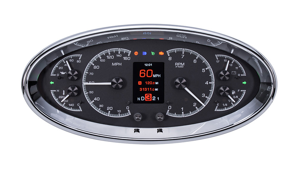 Dakota Digital Universal 5.75" x 12" Elliptical Analog HDX Instrument