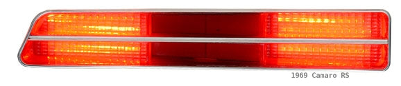 1969 Chevy Camaro SS & RS LED Tail Lights