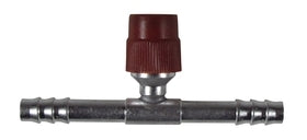#6 In-Line Barbed Service Port A/C Fitting