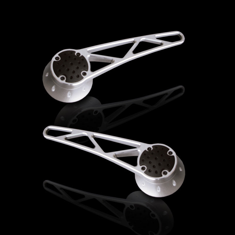 Clayton Machine Works Grey Powder Coat Billet Door Handles (Truss-Style)