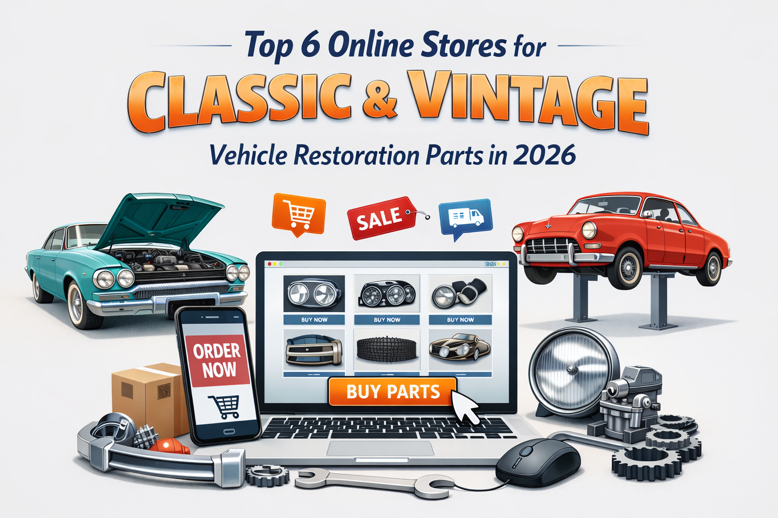 Top 6 Online Stores for Classic and Vintage Vehicle Restoration Parts in 2026