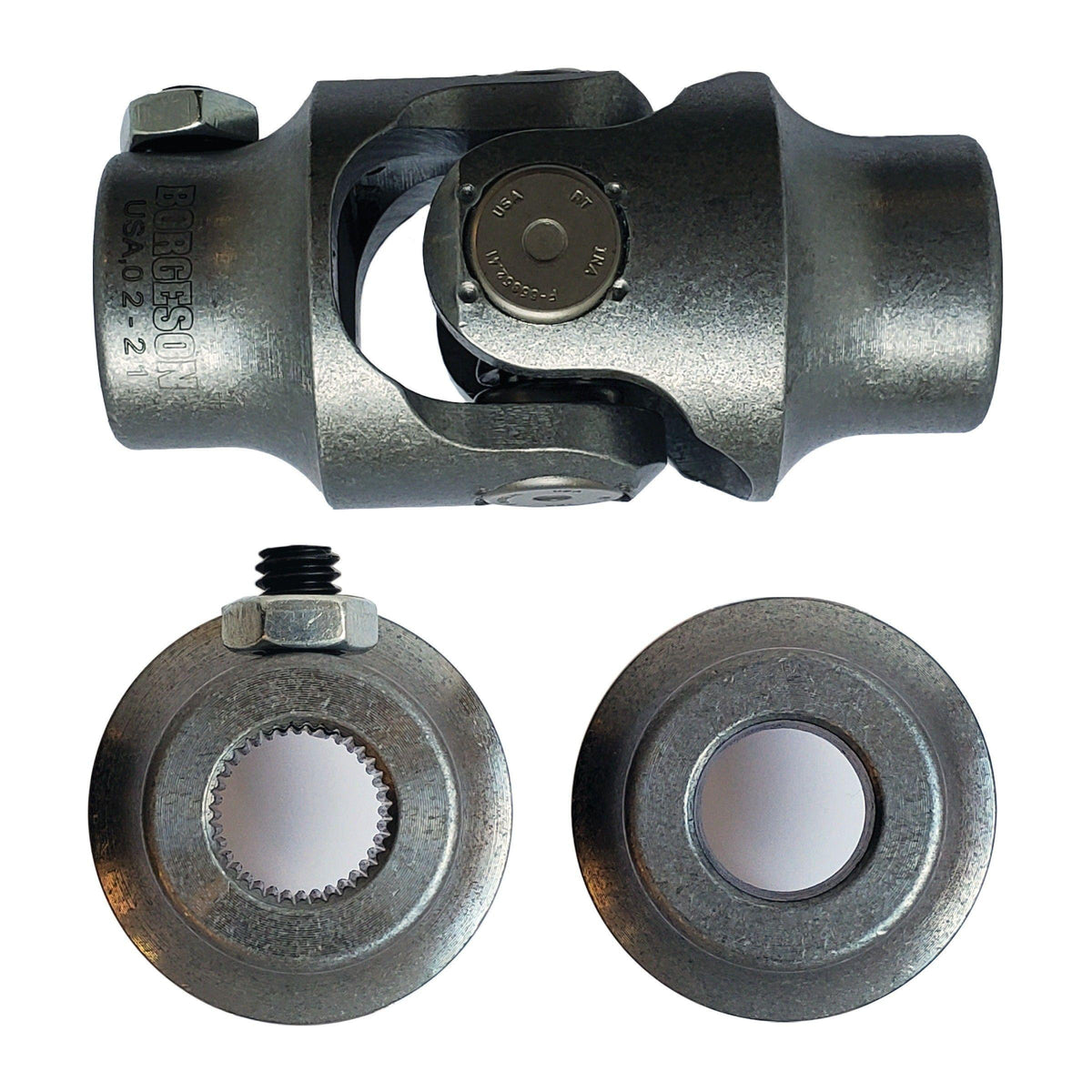 Borgeson Steering Universal Joint - 5/8-36 CHRYSLER x 5/8 Smooth