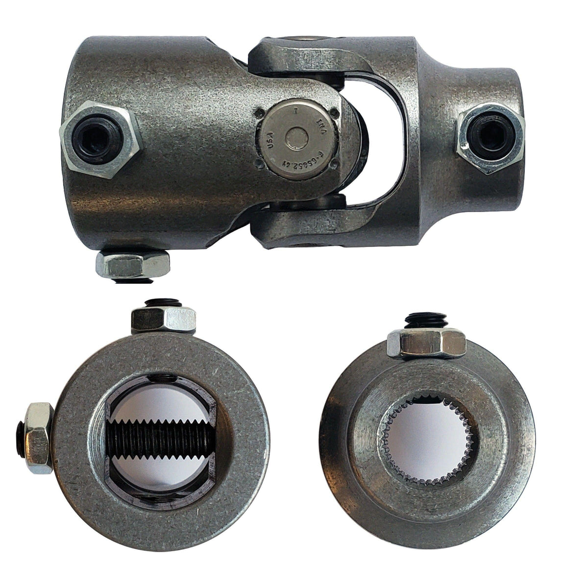 Borgeson Steering Universal Joint - 1-DD x 5/8-36 Spline