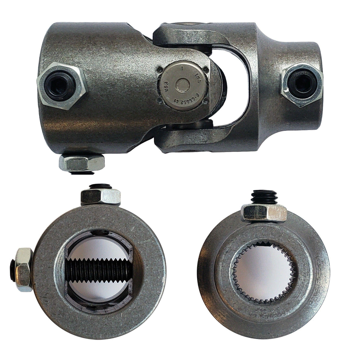 Borgeson Steering Universal Joint - 1-DD x 11/16-36 Spline