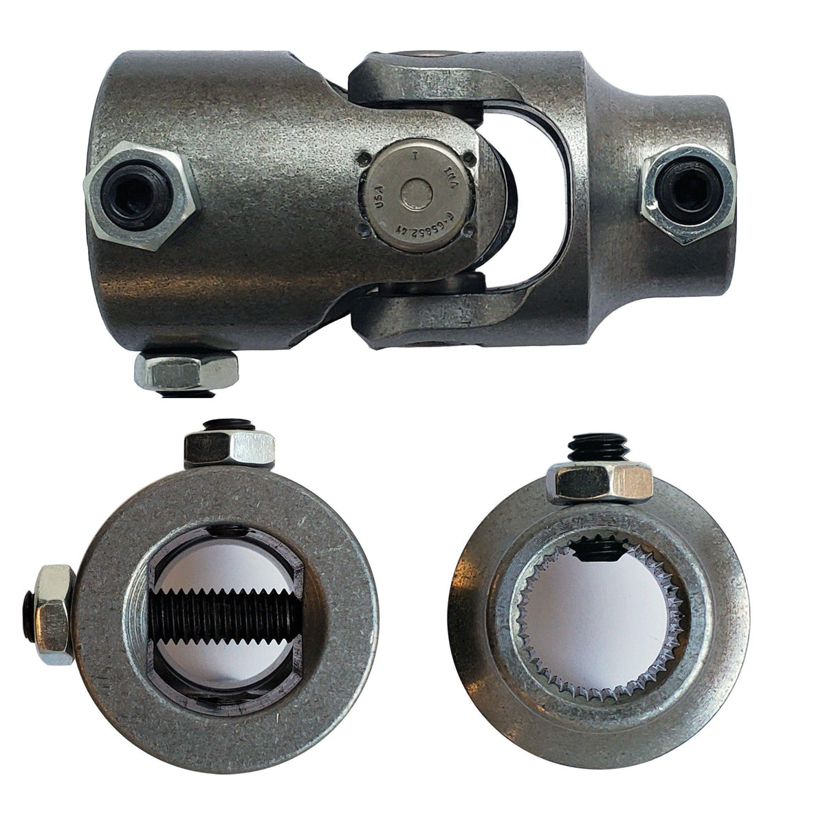 Borgeson Steering Universal Joint - 1-DD x 13/16-36 Spline