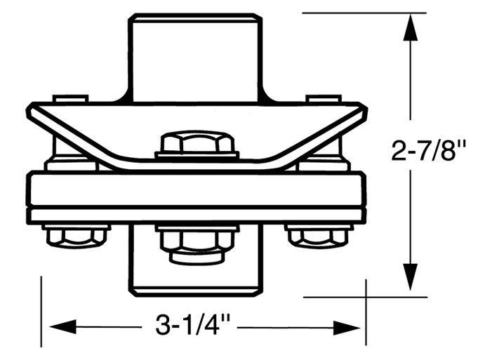 3/4-30 Spline X 1"-DD Rag Joint