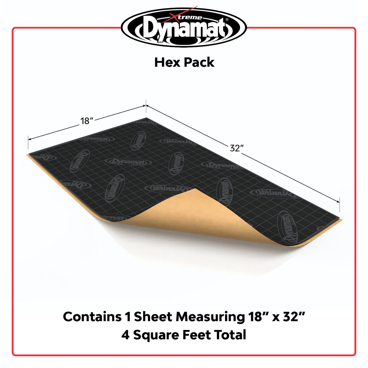 Dynamat Xtreme Sound Deadener 4 Sqft Hex Pack