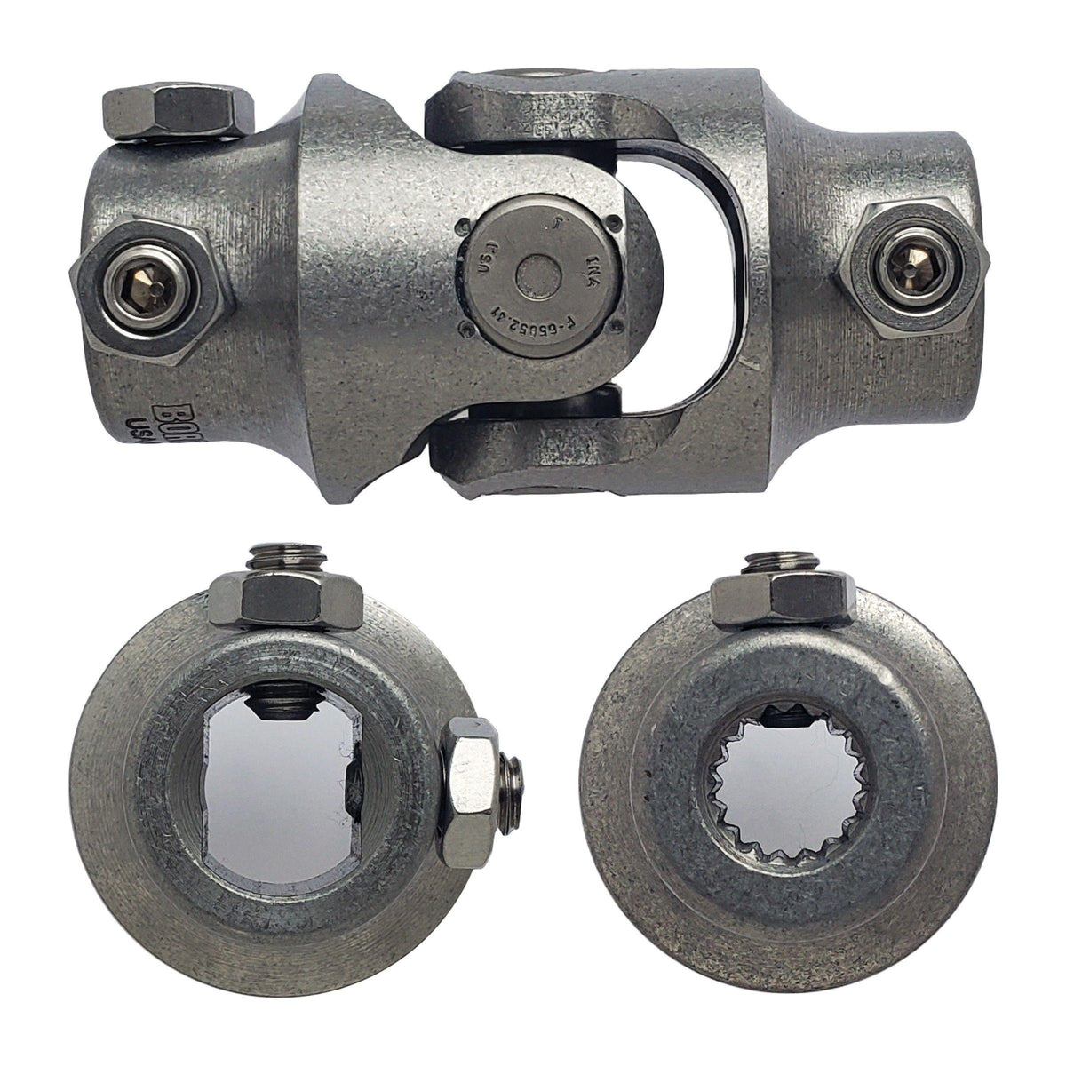 Borgeson Steering Universal Joint - 3/4-DD x 9/16-17 Spline