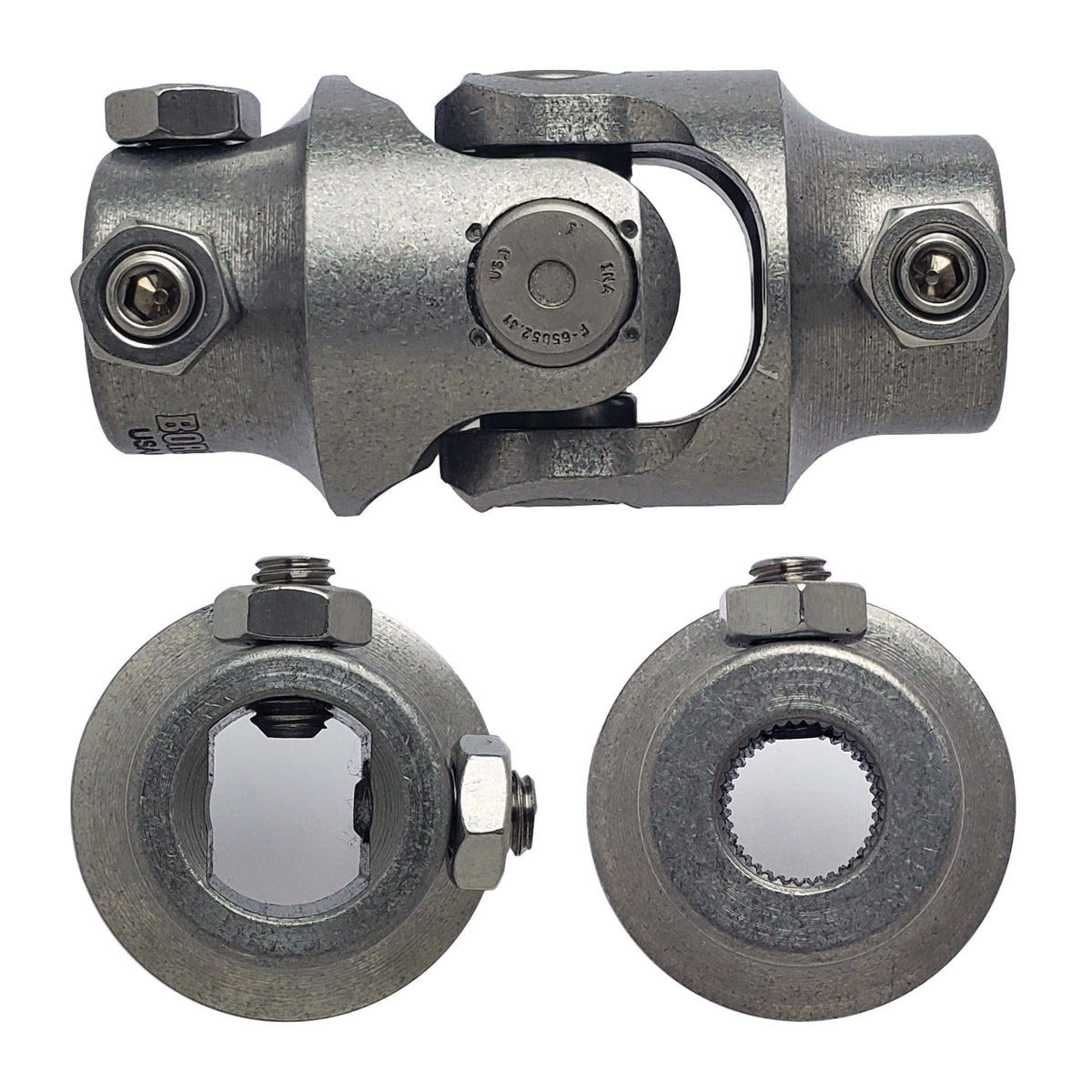 Borgeson Steering Universal Joint - 3/4-DD x 9/16-36 Spline