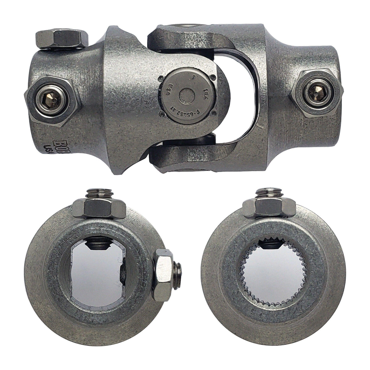 Borgeson Steering Universal Joint - 3/4-DD x 11/16-36 Spline